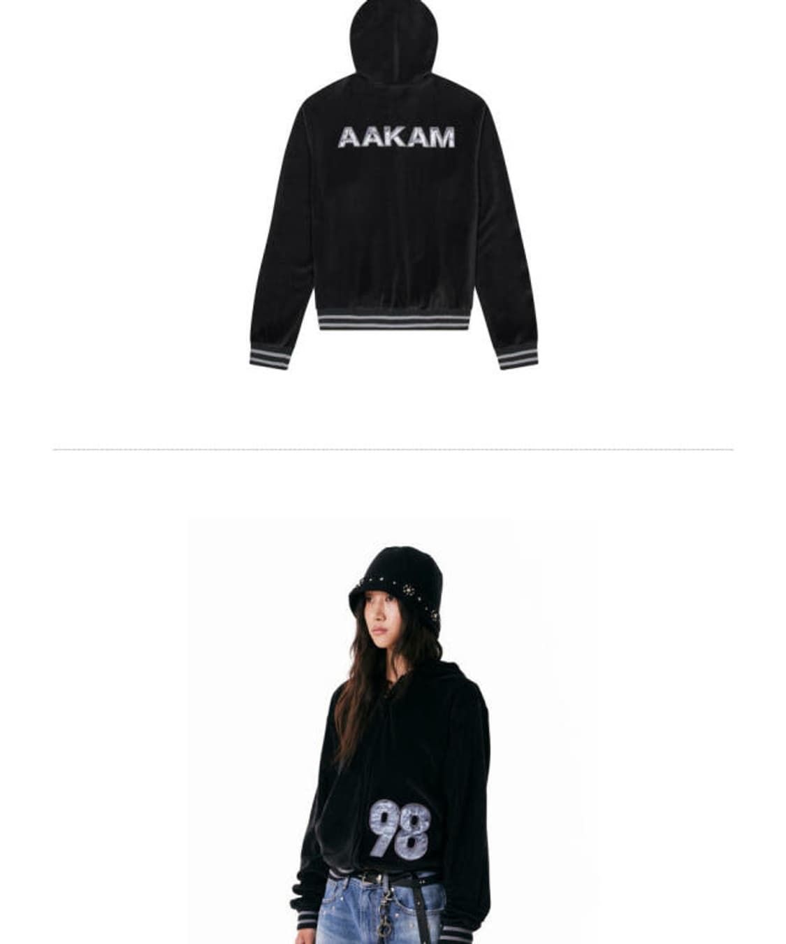 아캄 후드집업 사이즈1 상품이미지4