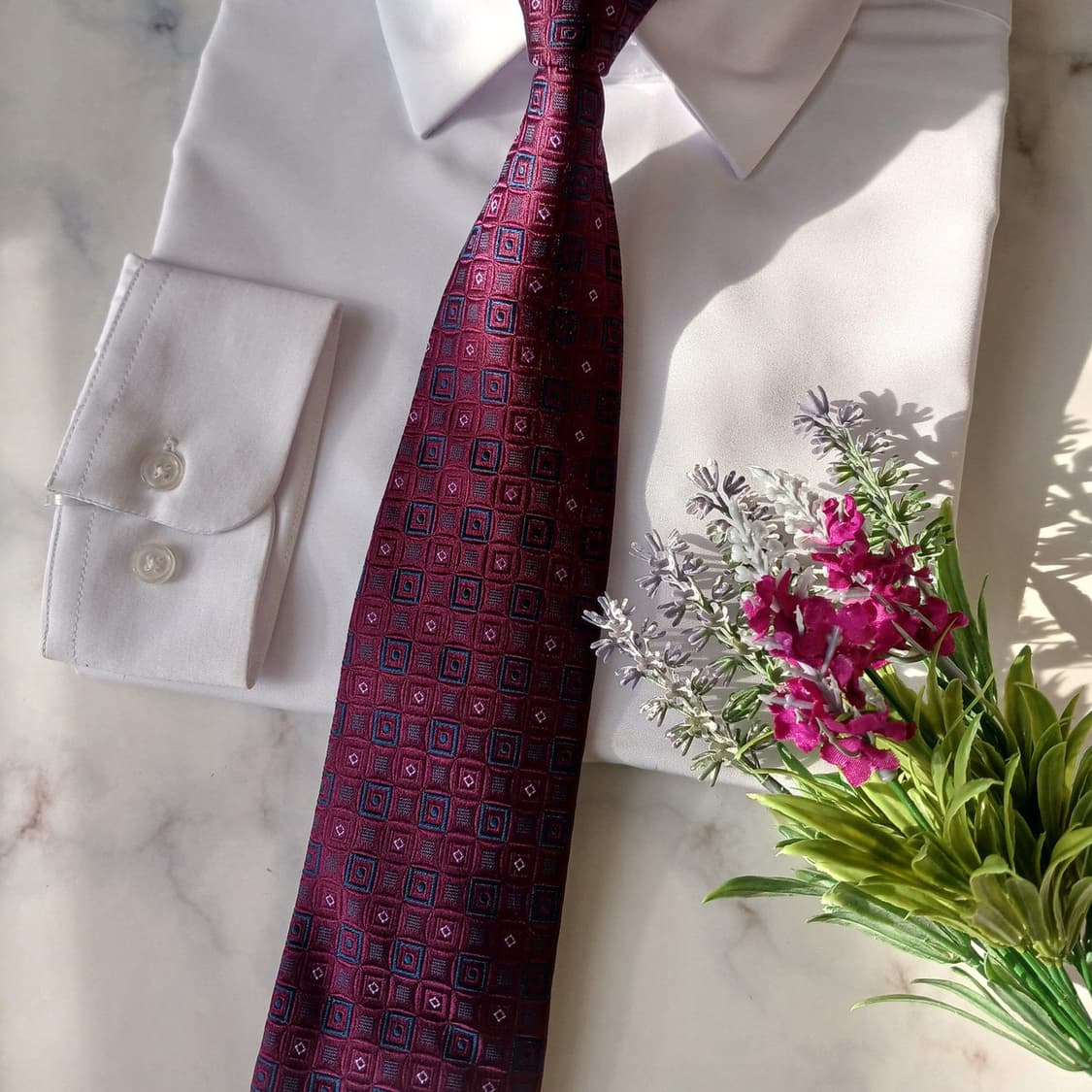 알테아 실크 퍼플 자카드 넥타이 9cm A+등급 A19698
 상품이미지7