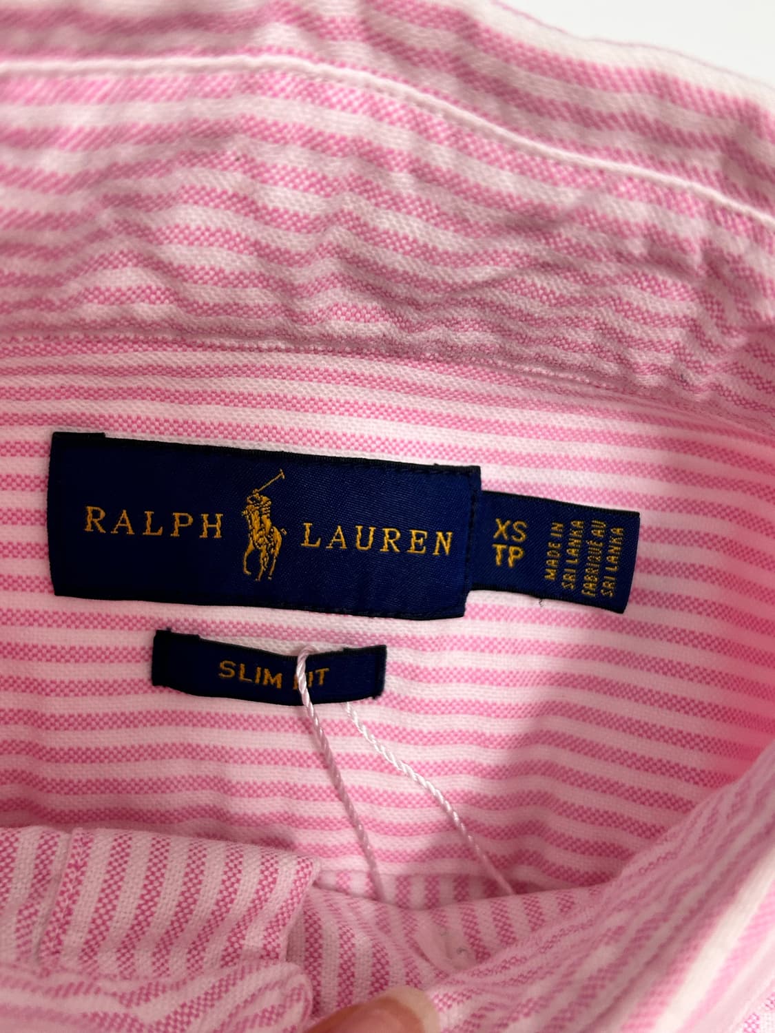폴로 캔디 스트라이프 핑크 셔츠 옥스포드 상품이미지2