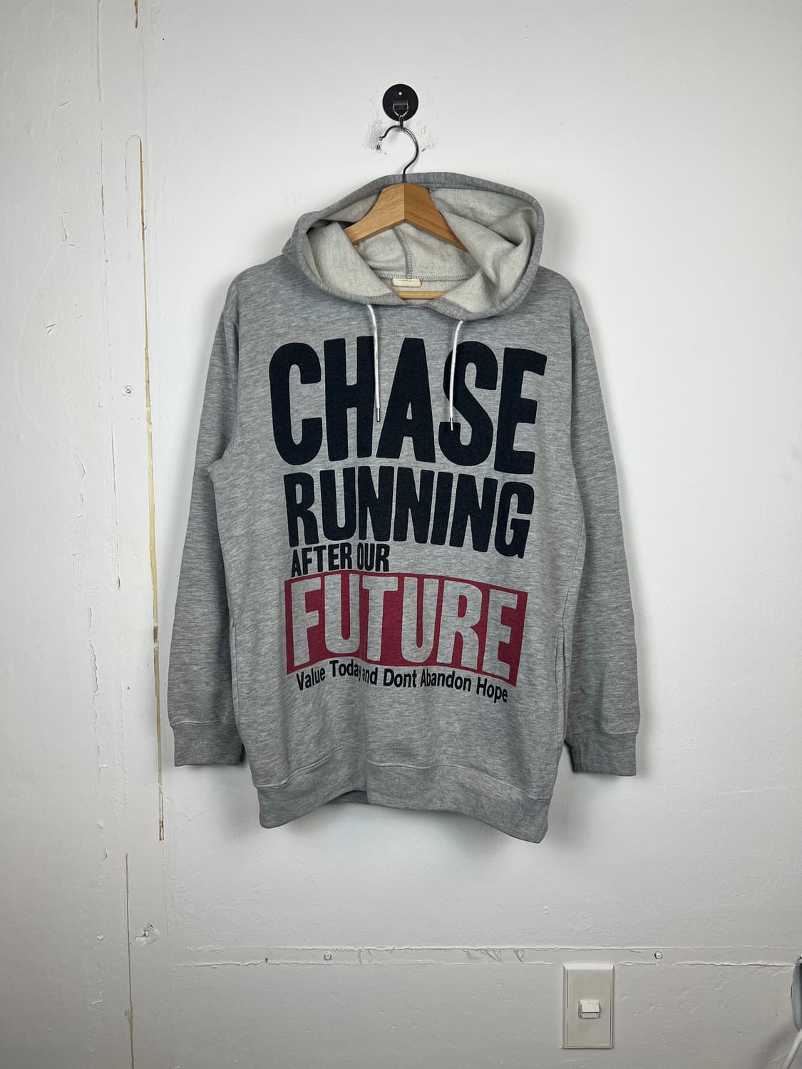 LOCK HEAVEN 그레이 프린팅 후드티 L 상품이미지1