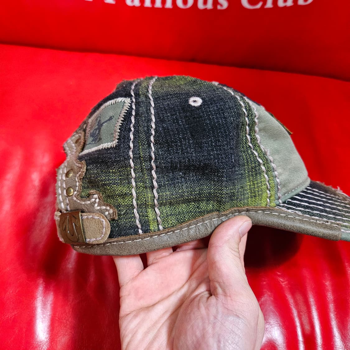 트루릴리전 정글 카모 y2k 스티치 워시드 레어 볼캡 Free 상품이미지4