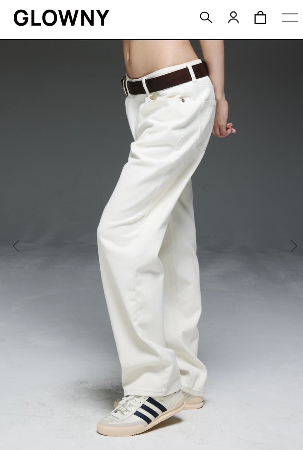 Glowny Jane jean white M 상품이미지4