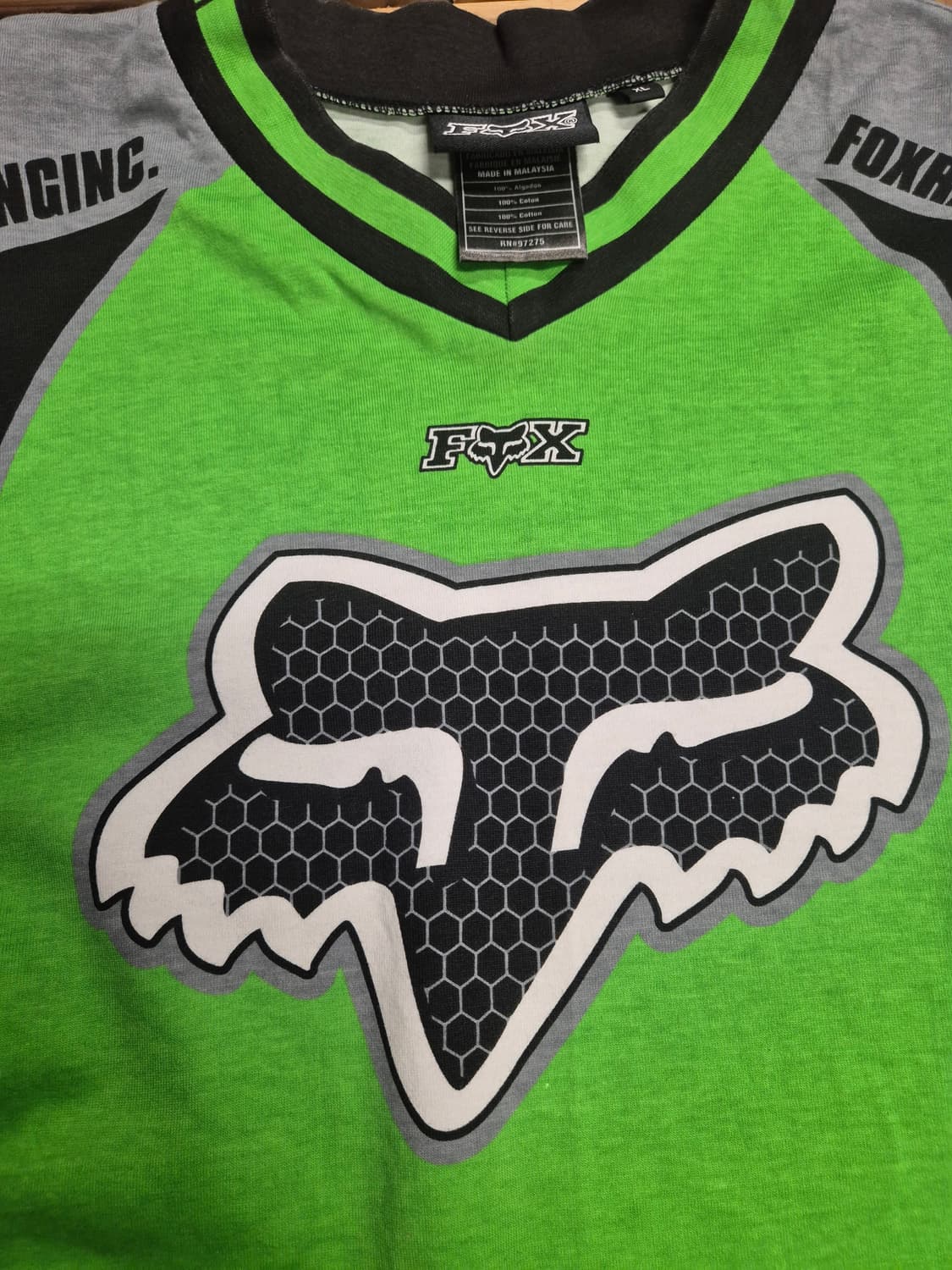 90s fox racing motocross cotton jersey 상품이미지3
