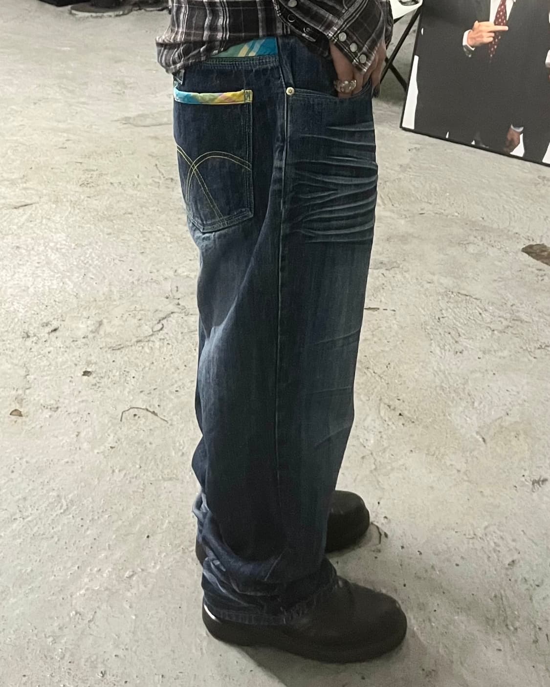 vtg cinch back baggy jean 상품이미지5