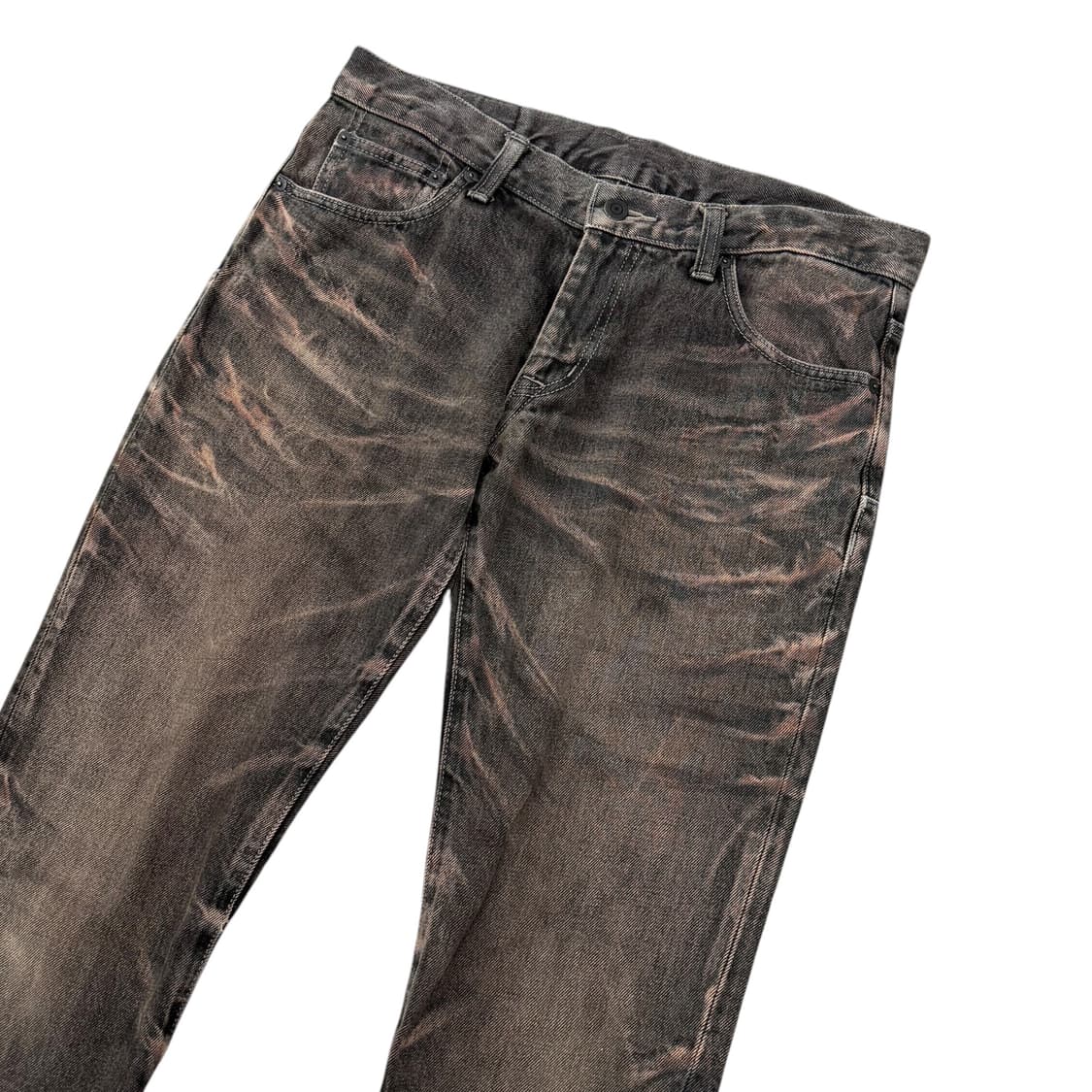 JPN 브라운 워싱 부츠컷 롱팬츠 상품이미지3