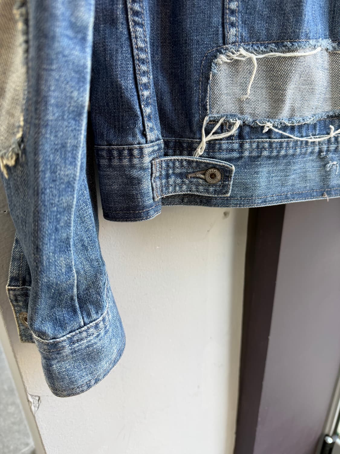 S/ 돌체앤가바나 04AW 디스누빔 데미지 데님 자켓 상품이미지10