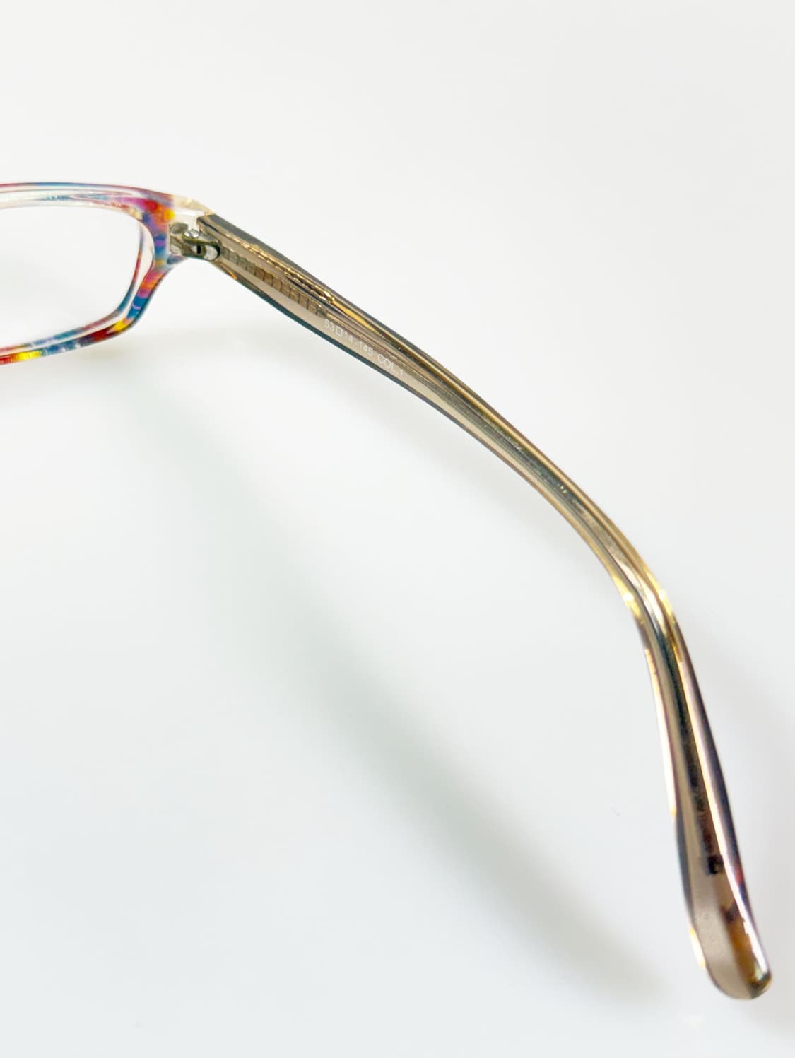 90s FRANKLIN 패턴 뿔테 스퀘어 프레임 빈티지 안경 상품이미지6