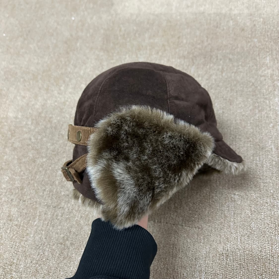 빈티지 브라운 트루퍼 햇 상품이미지4