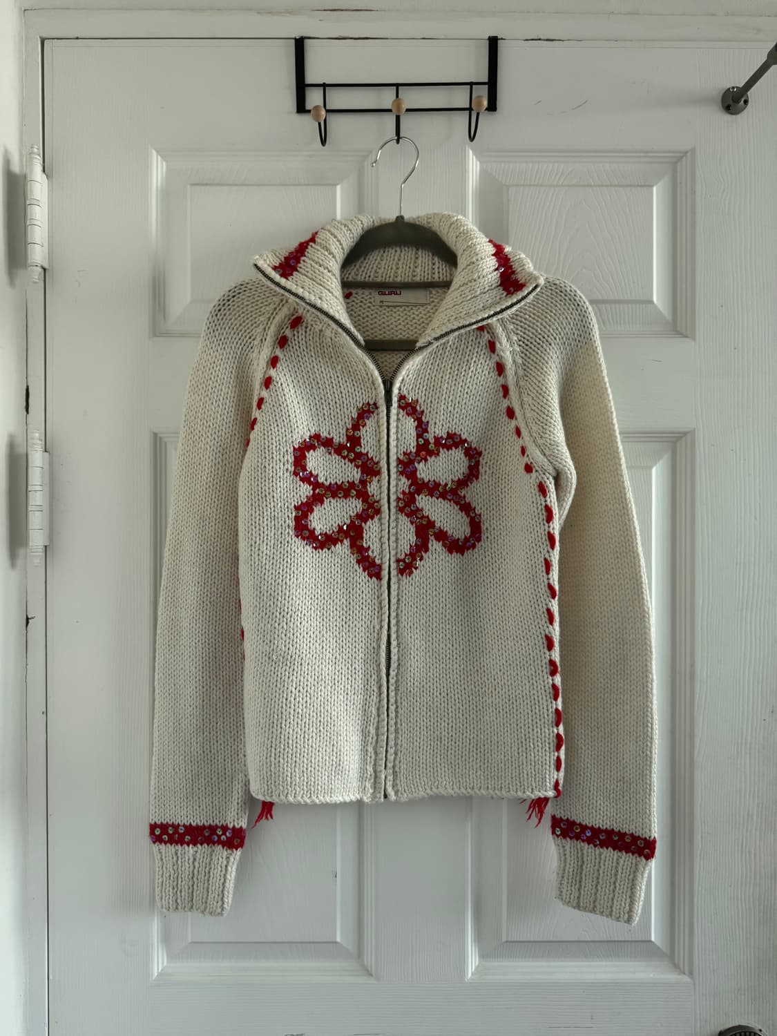 vtg guru knit zip-up 상품이미지3