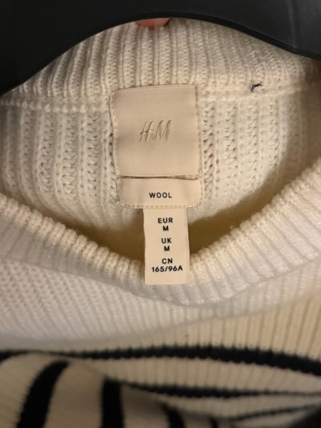 H&M 울100 스트라이프 니트 상품이미지6