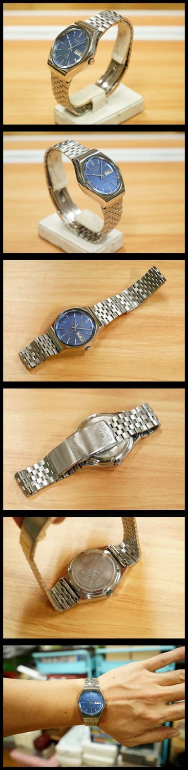 70s 세이코 LM 5606-8100 블루다이얼 오토매틱 시계 상품이미지2