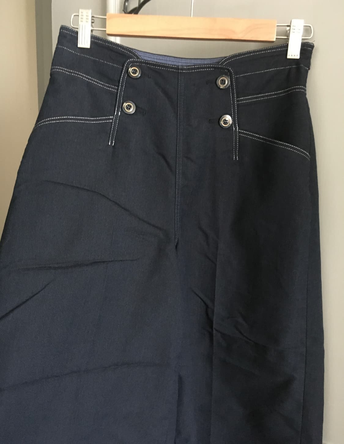 듀엘 린넨 혼방 와이드 팬츠 호칭 67-94 상품이미지4