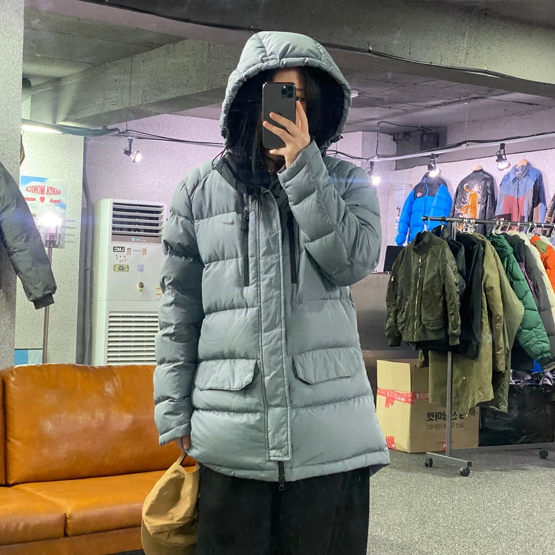 나이키 스우시 투웨이 미디움 패딩 B3538 상품이미지1