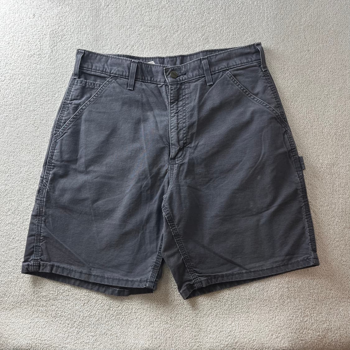 34 칼하트 그레이 카펜터 카고 팬츠 상품이미지2