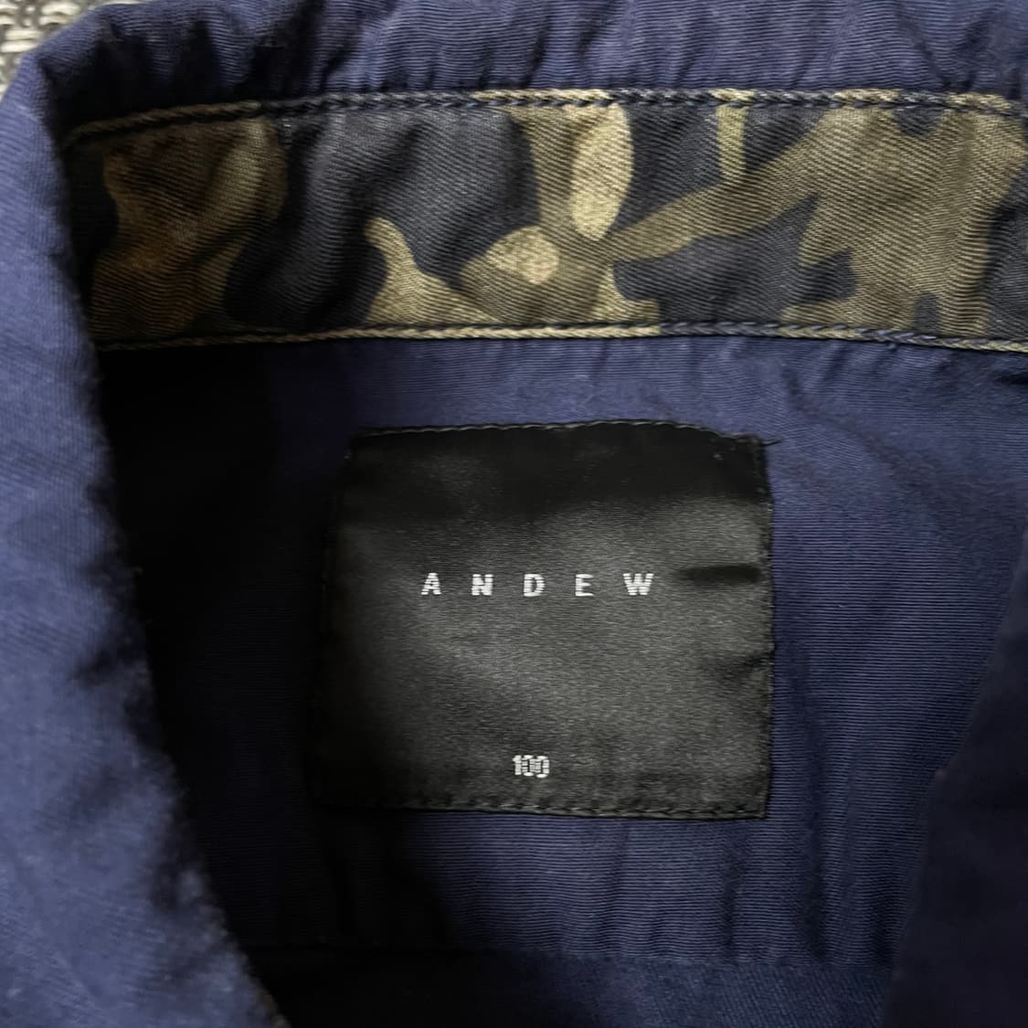 앤듀 네이비 멀티포켓 데님 셔츠 자켓 100 상품이미지5