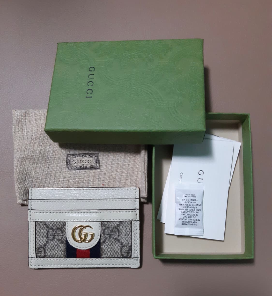 구찌 카드지갑 오피디아 카드홀더 2가지 색상 (새제품) 상품이미지4