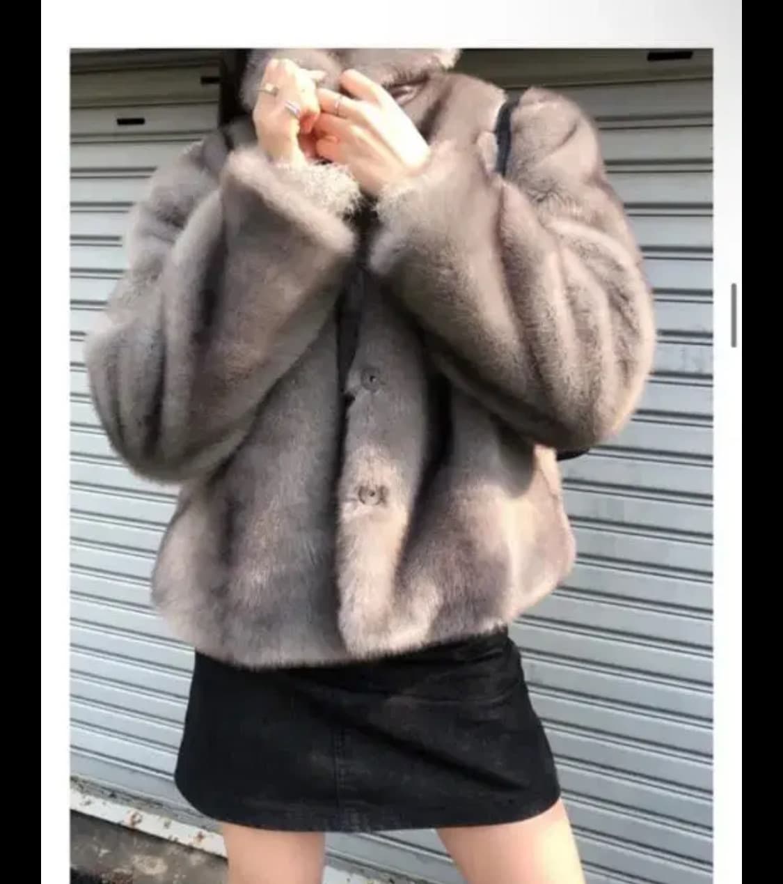 애즈온 퍼자켓 high fur jacket 상품이미지3