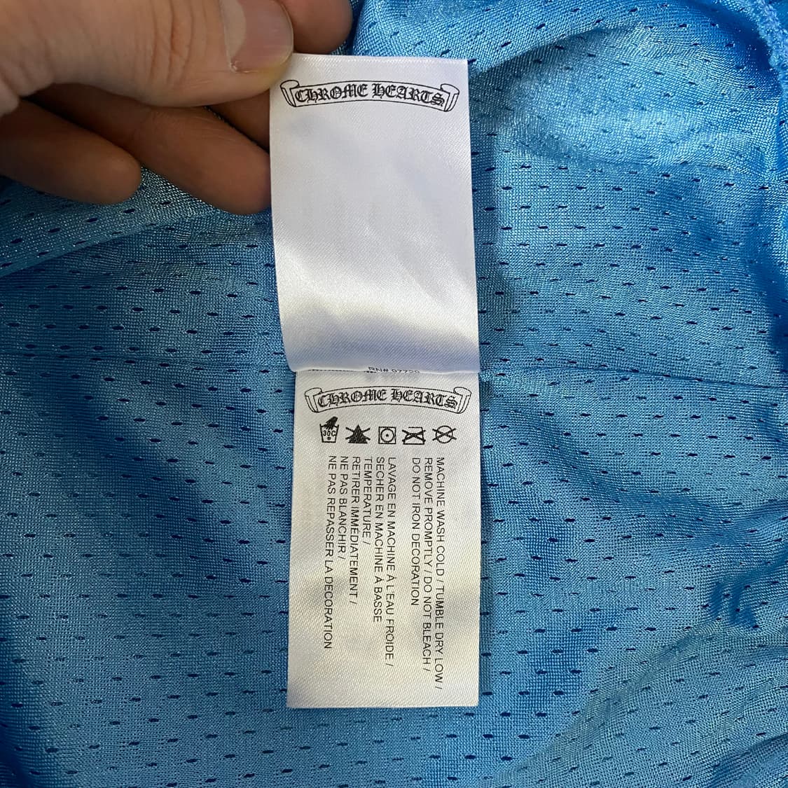 [L] 크롬하츠 메쉬 바시티 쇼츠 스카이 블루 상품이미지7