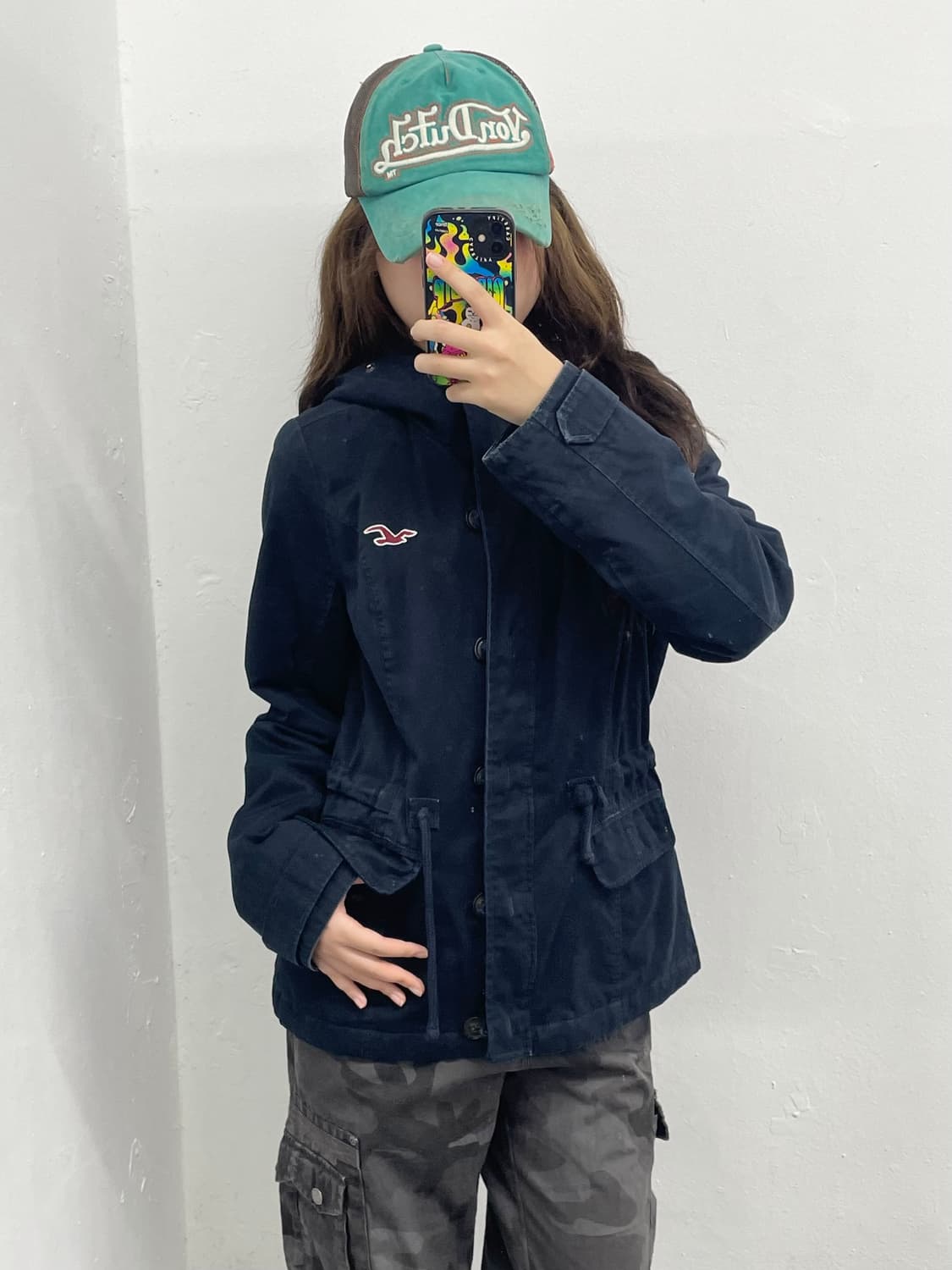 홀리스터 네이비 로고 자켓 상품이미지2