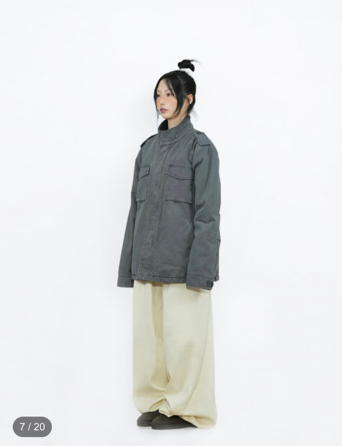 어스지구 PIGMENT WARM FIELD JACKET (CHARCOAL 상품이미지2