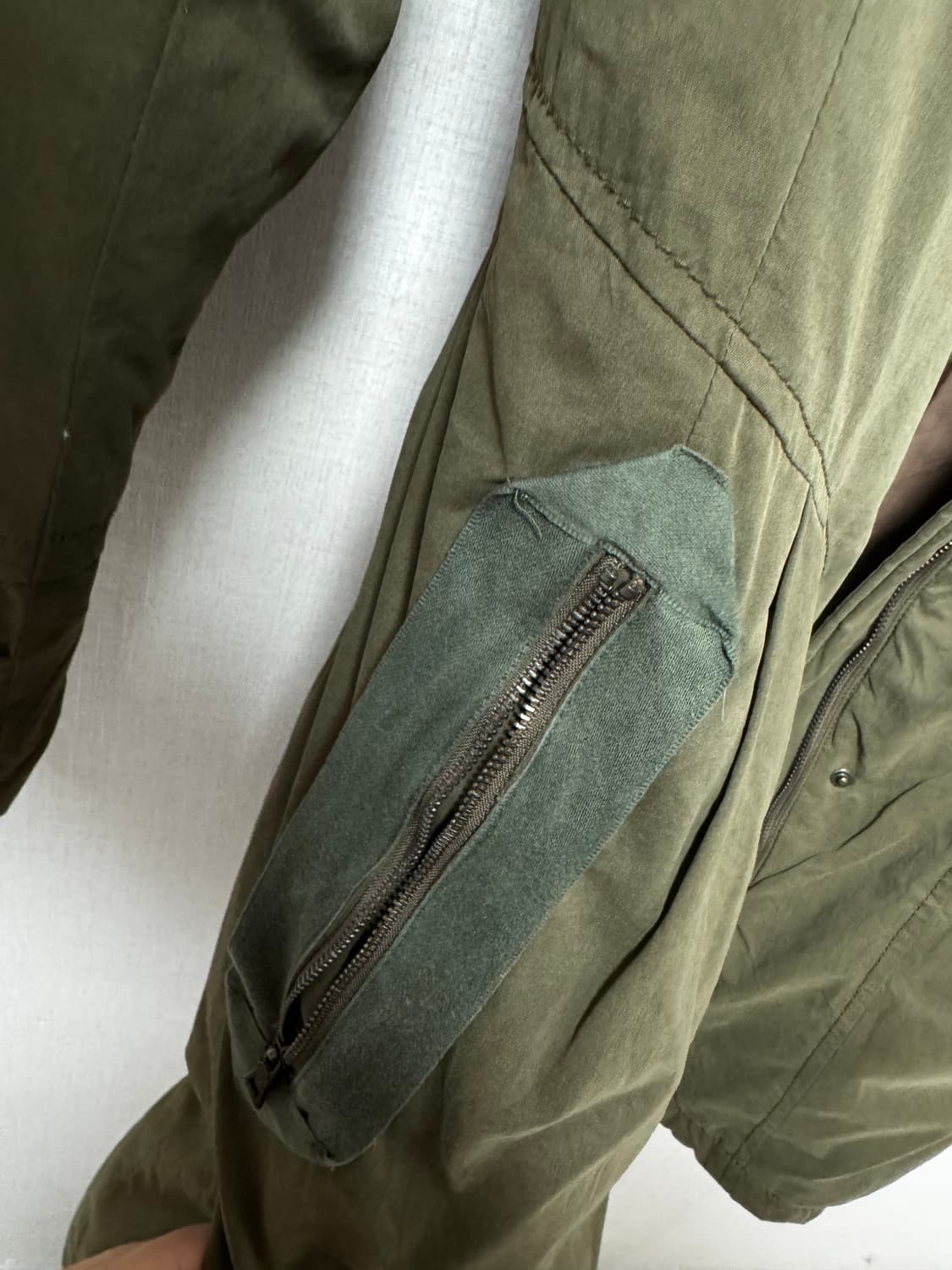 CREATIVE FACTORY 카키 야상 피쉬테일 점퍼 상품이미지5