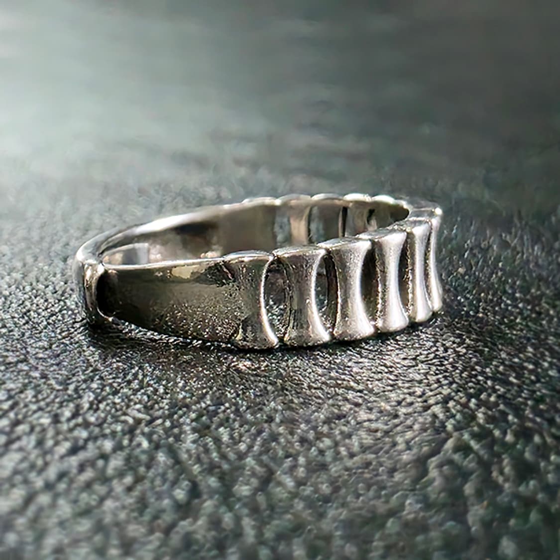 Duat 실버 남자 엔틱 빈티지 명품 고대 뼈 반지 상품이미지2