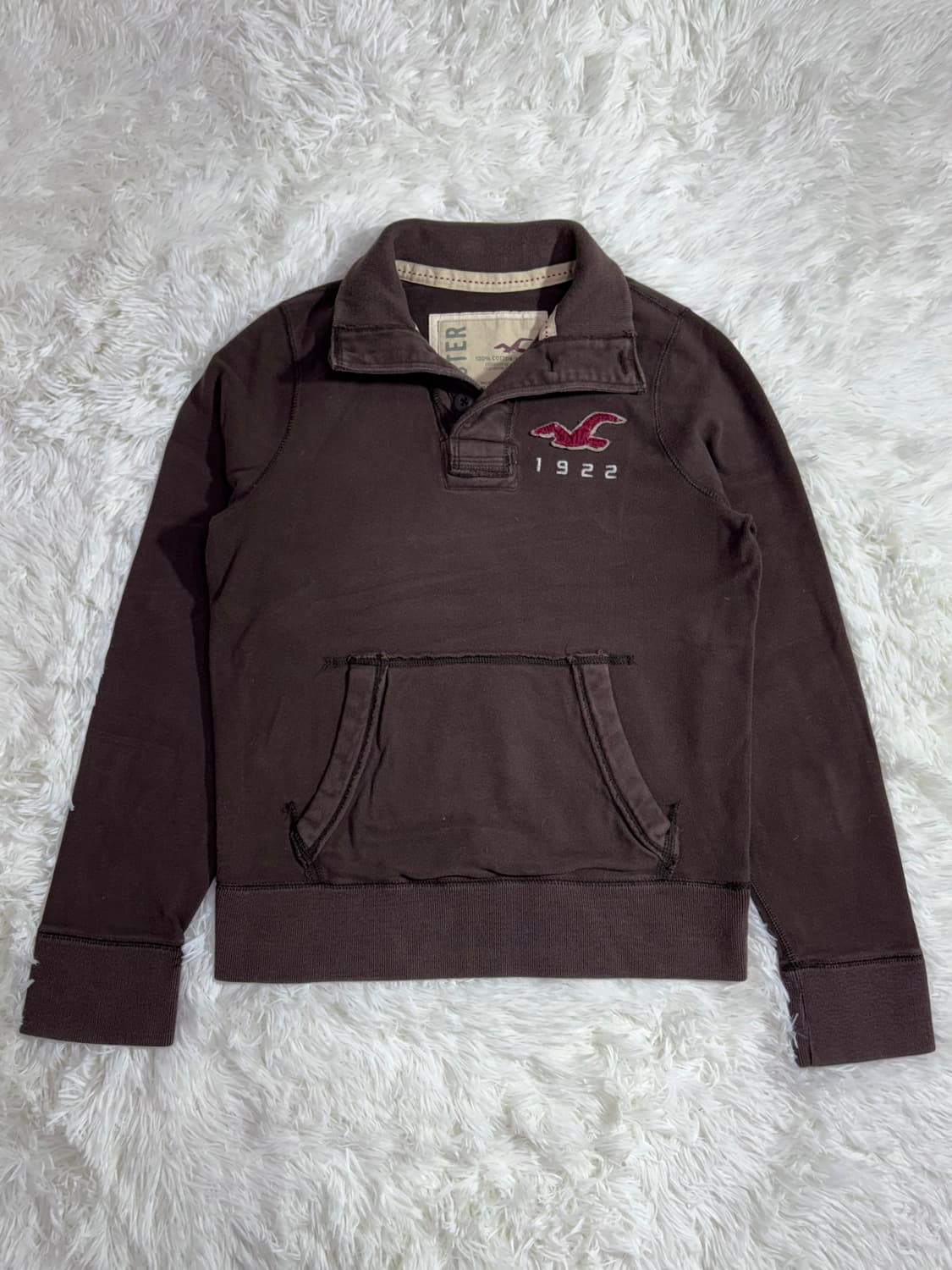 홀리스터 브라운 버튼 반집업  상품이미지3