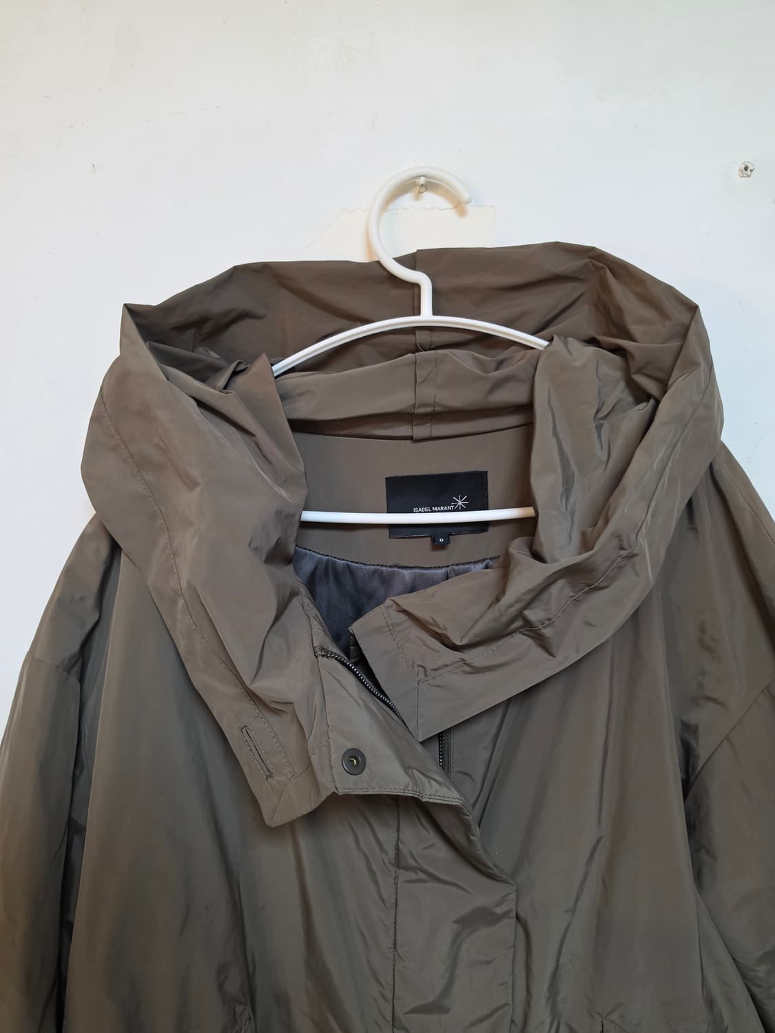 Isabel Marant 카키색 후드 오버핏 코트 0  상품이미지3