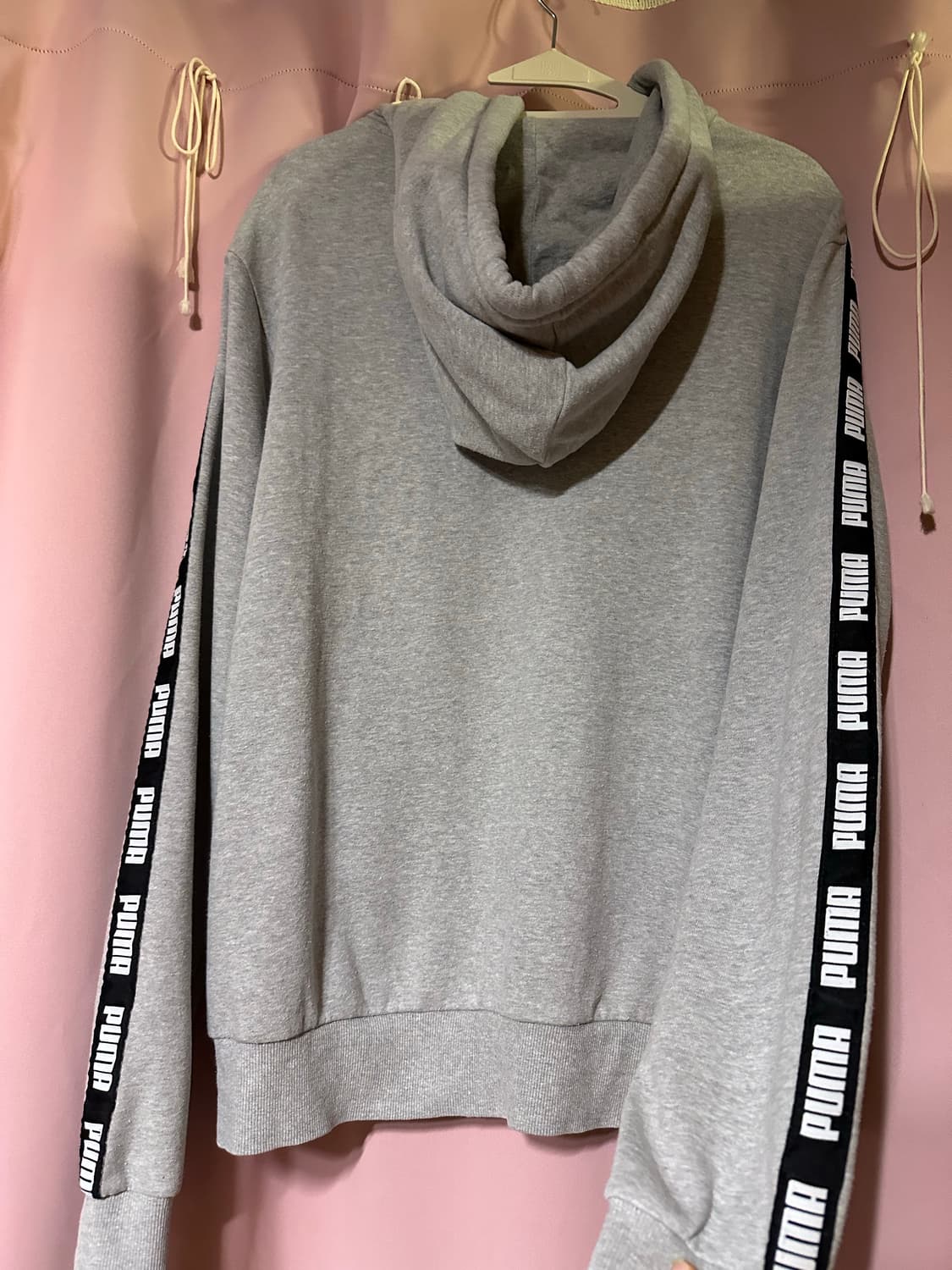 퓨마 후드집업 퓨마 회색 푸마 후집 푸마 테이프 후드집업 그레이 상품이미지2