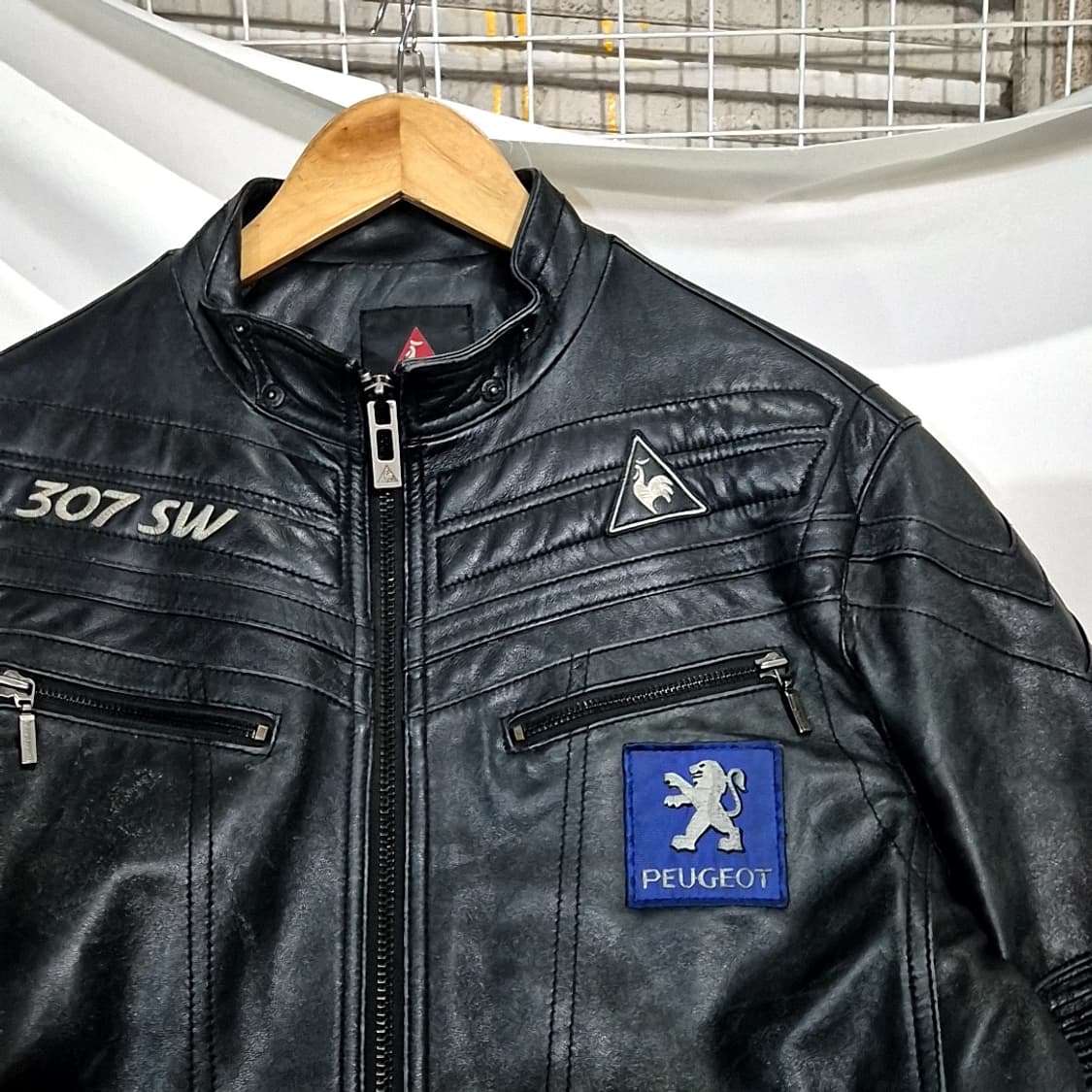 르꼬끄 푸조 레이싱 가죽 자켓 상품이미지3