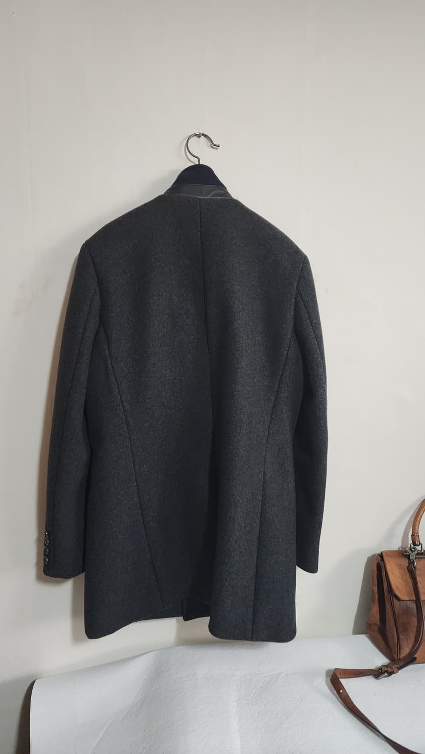 베이직하우스 차이나 카라 코트 다크그레이 상품이미지2