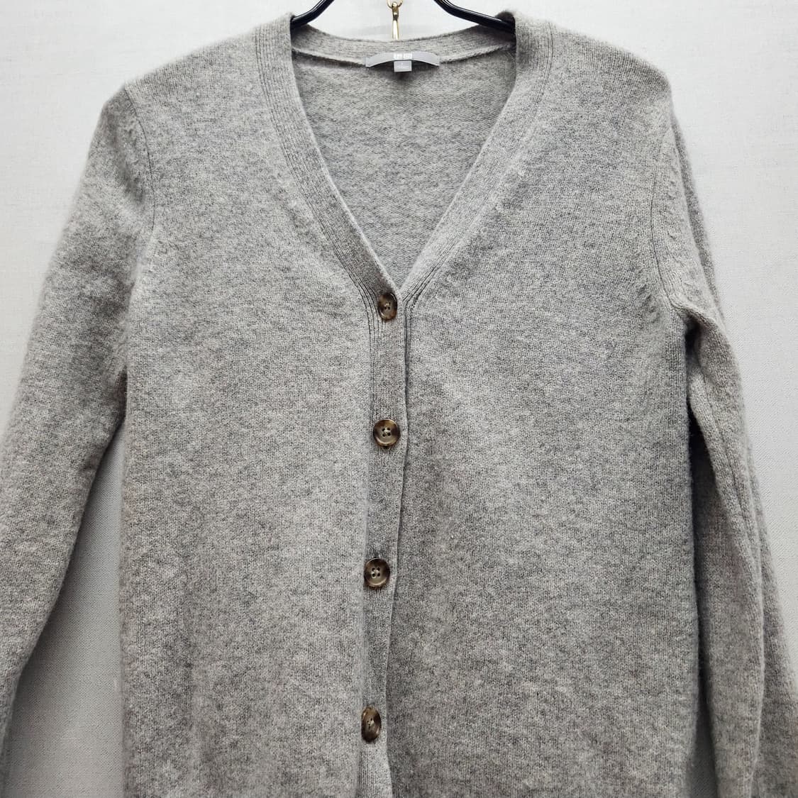 유니클로 퓨어울 니트 가디건 L(S~M) 상품이미지2