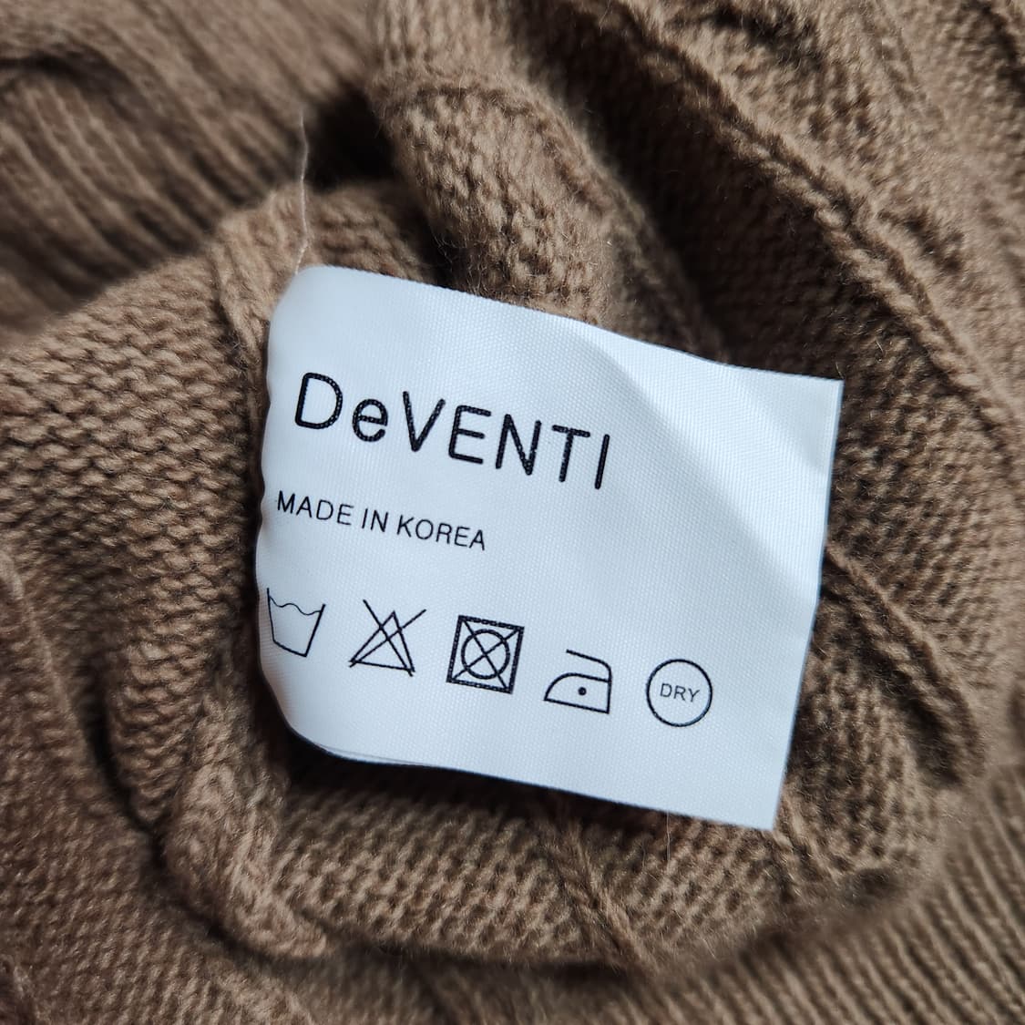 J63 [F] De VENTI 빈티지프린팅 꽈배기니트
 상품이미지5