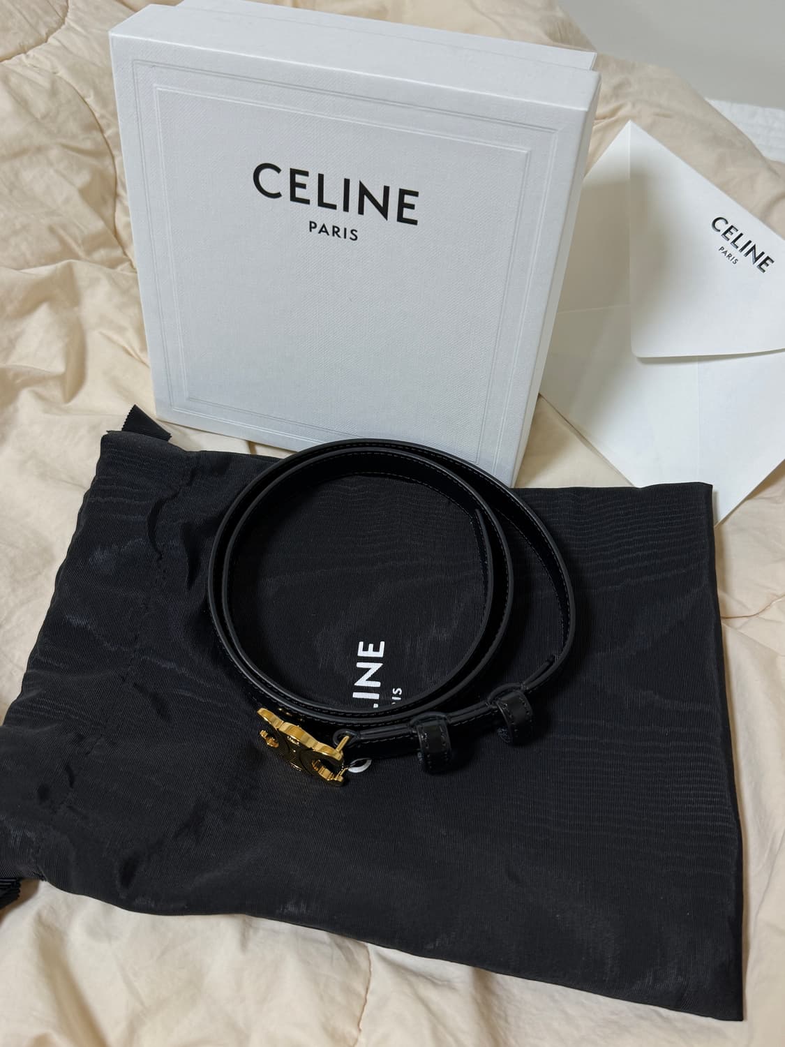 셀린느 트리옹페 벨트 스몰(18mm) 75사이즈 상품이미지2