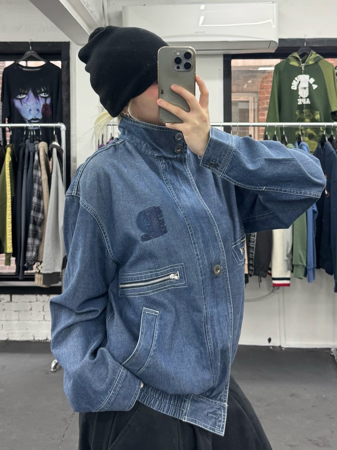 PAGELO 데님 블루종 자켓 상품이미지6