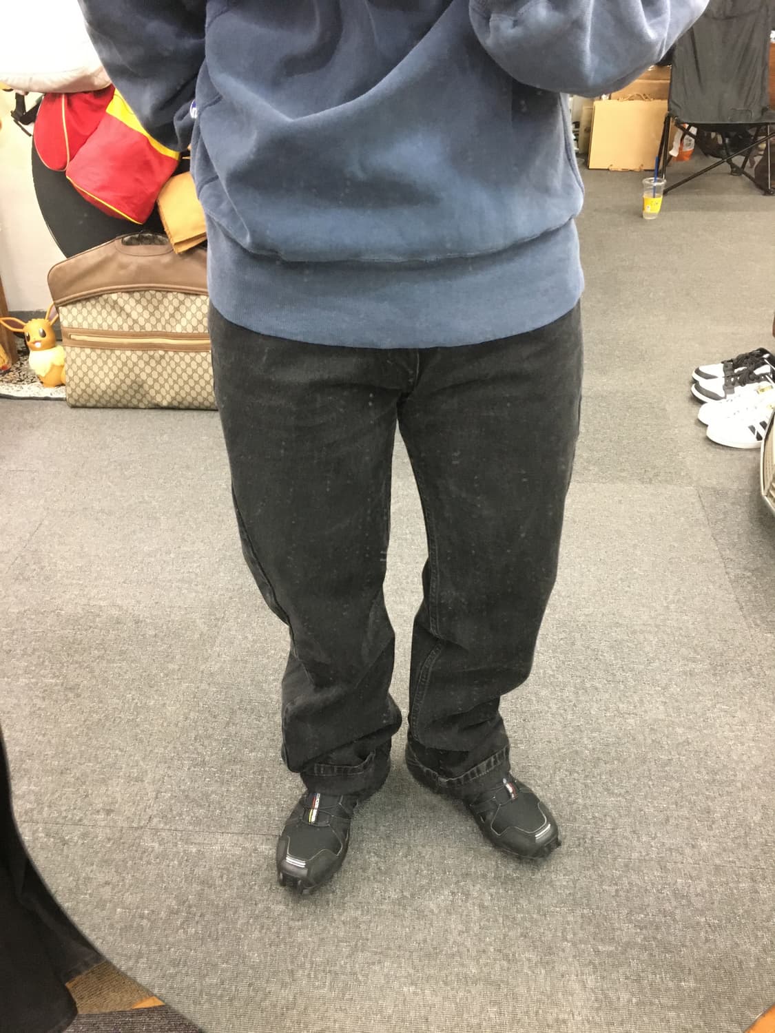 Levis 리바이스 505 흑청 데님팬츠 상품이미지1