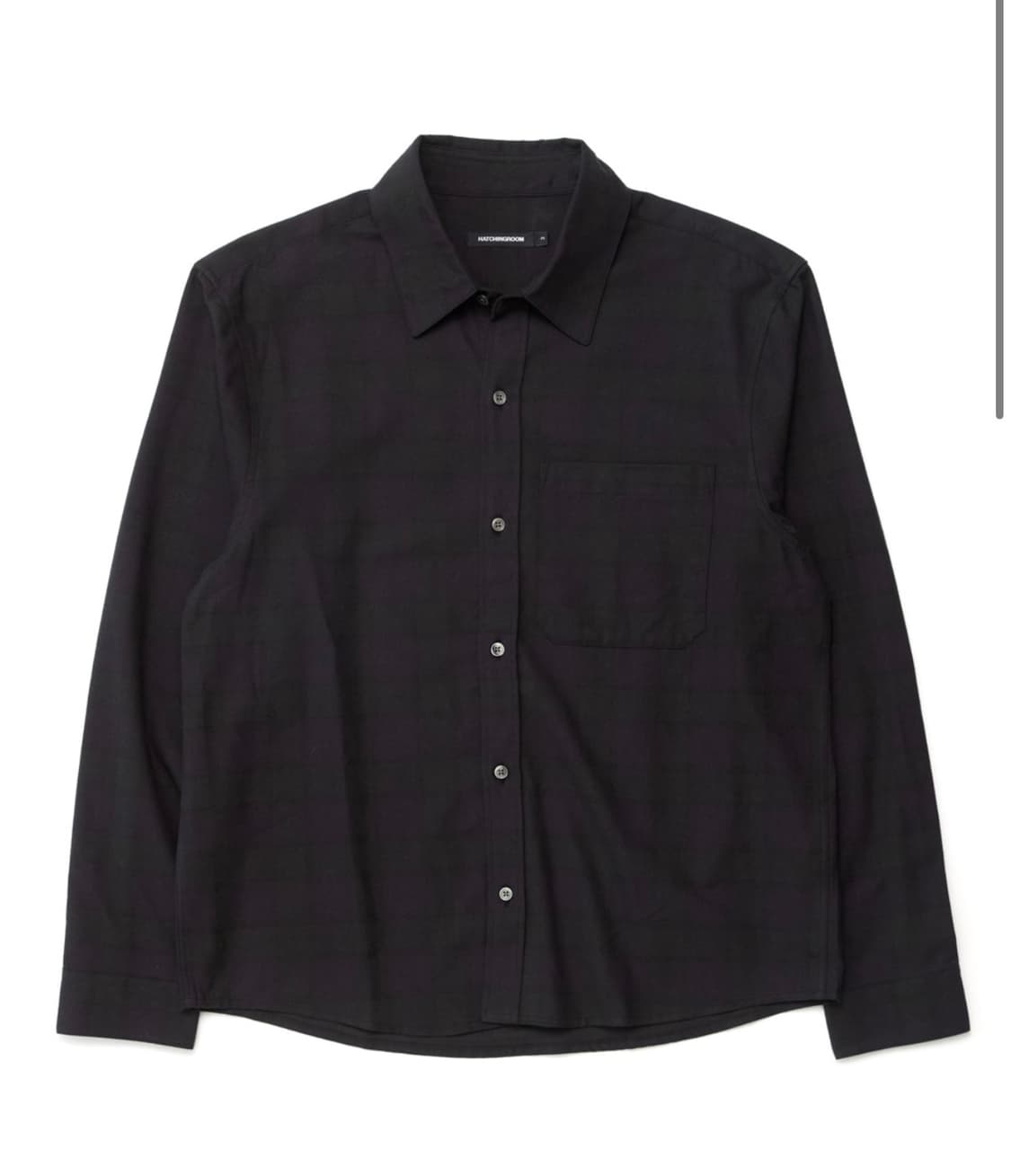 [3] 해칭룸 레귤러 셔츠 블랙 와치 regular shirt 상품이미지1