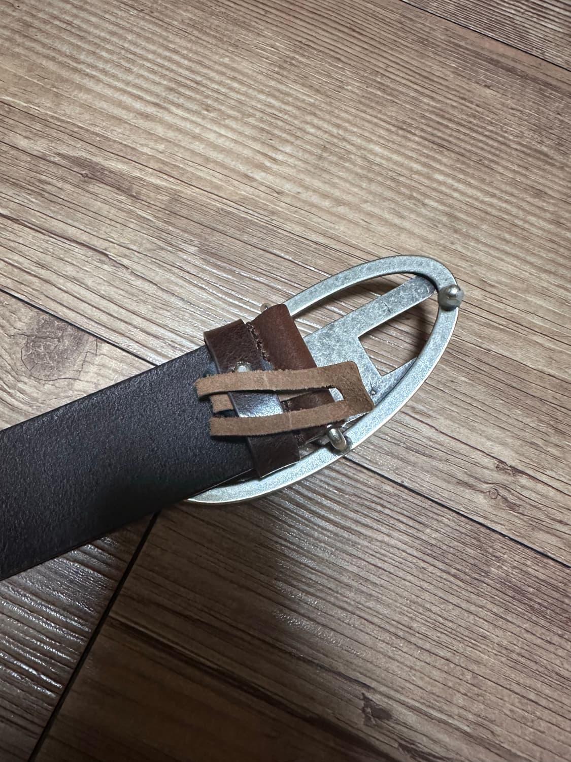 디젤 B-1DR D버클 가죽 벨트 브라운 상품이미지3