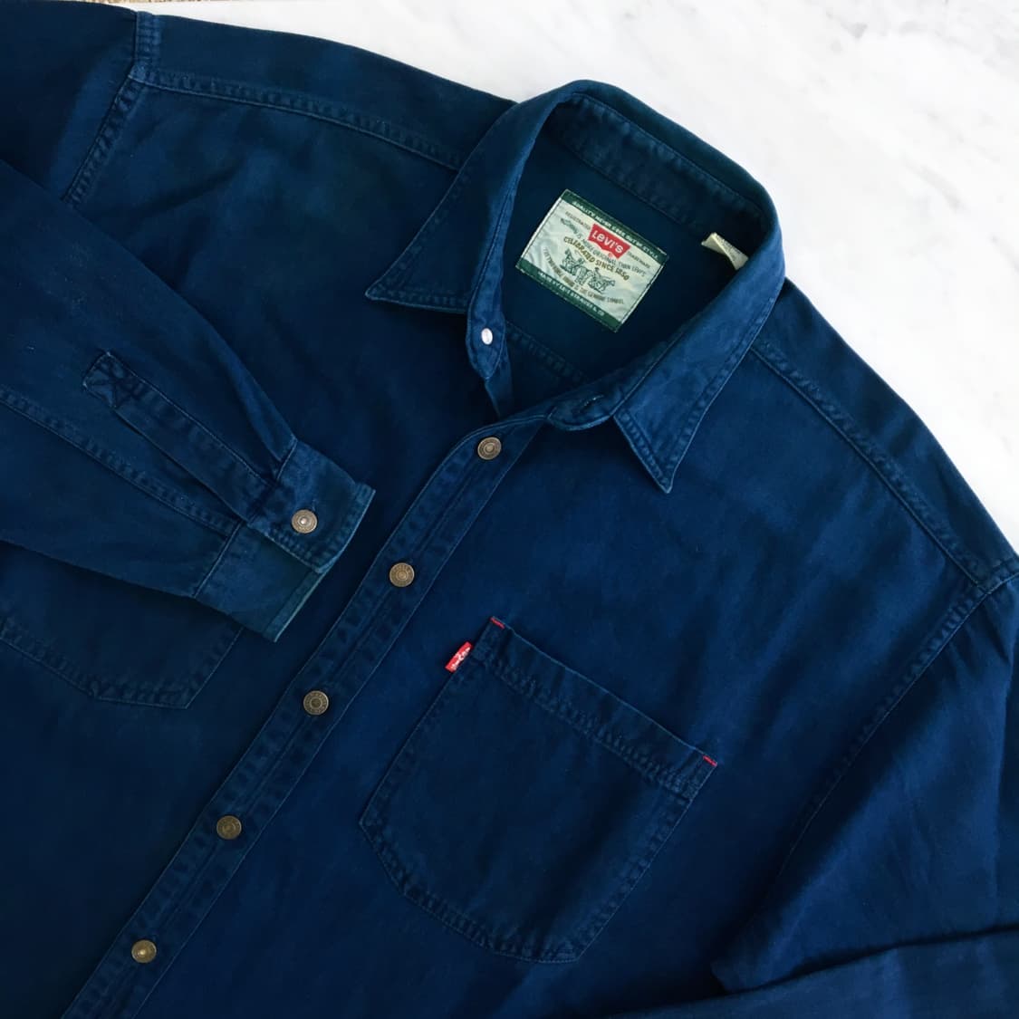 90s 리바이스 데님 셔츠 남성 115 120 빅사이즈 상품이미지2