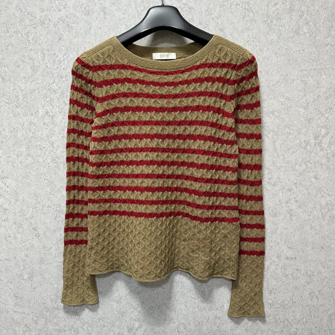 90 한섬 시스템 여자 꽈배기 니트 상품이미지1