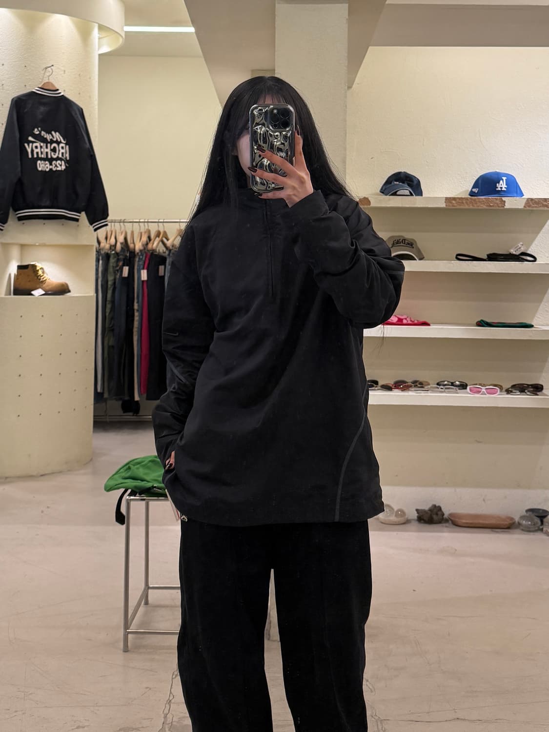 나이키 하프집업 바람막이 블랙 U1183 상품이미지1