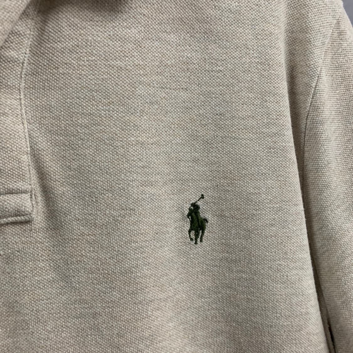 M 폴로랄프로렌 커스텀 슬림핏 오트밀 PK 반팔 카라티 상품이미지3