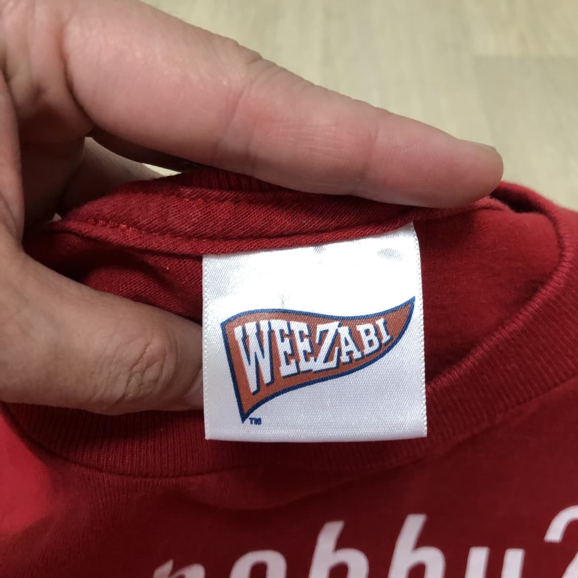 (L) 00's 위자비 WEEZABI 갓밀크 패러디 빈티지 티셔츠 상품이미지4