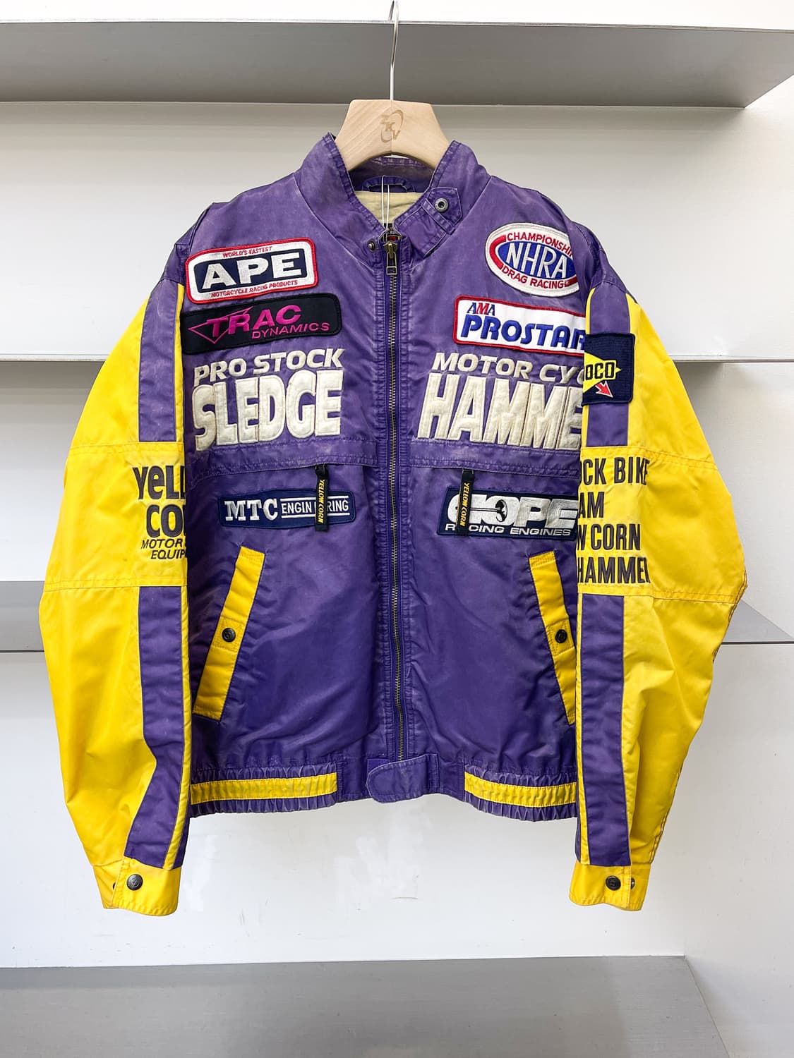 옐로우콘 90s B.R.P 모터사이클 레이싱 자켓 상품이미지2