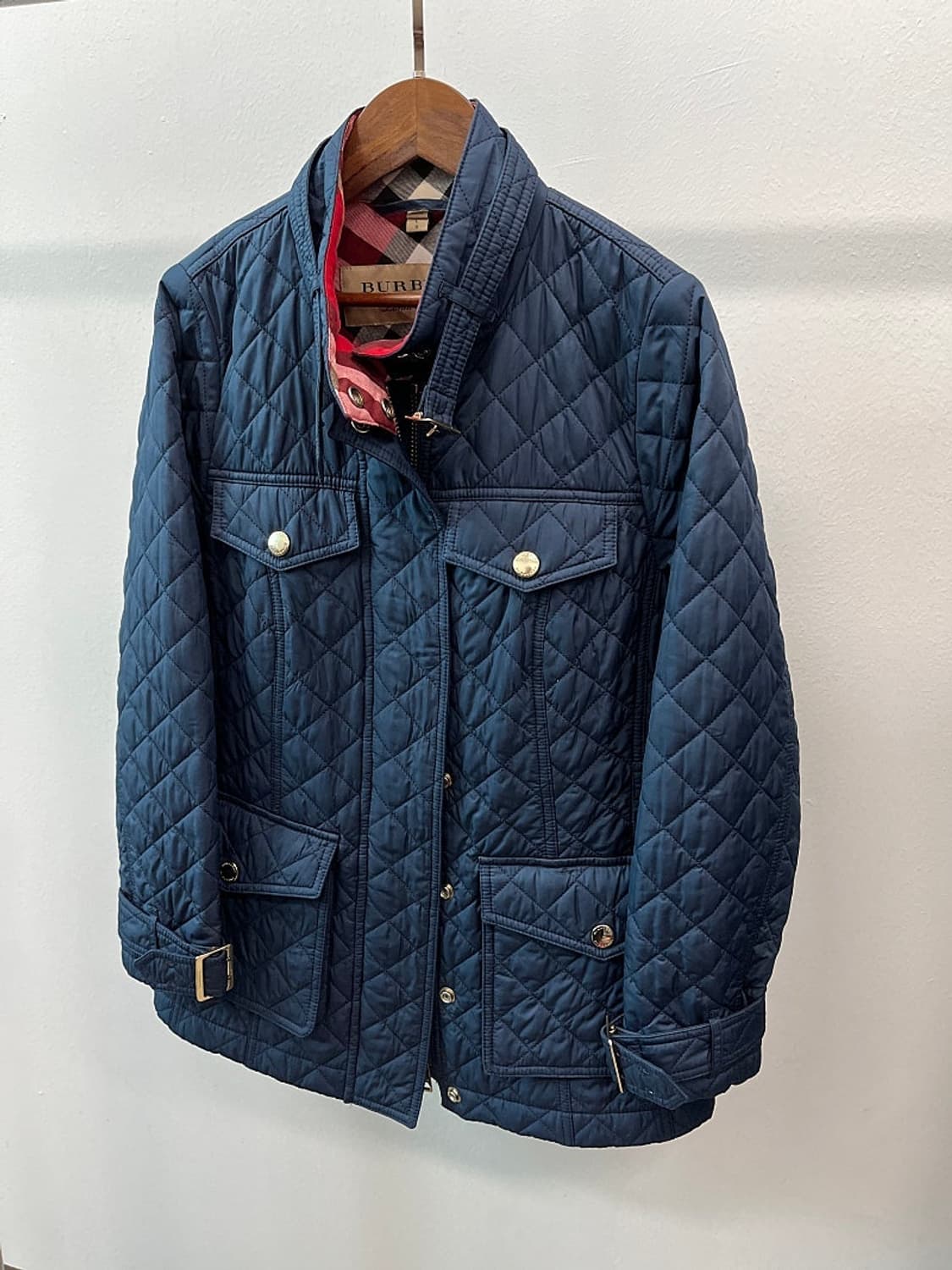 여) 버버리 네이비 퀼팅자켓  상품이미지1
