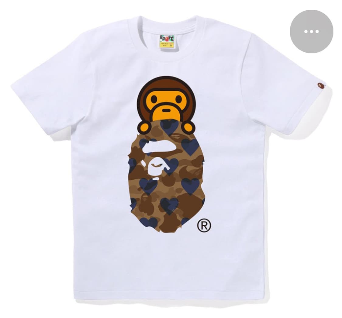 I love bape milo on ape head 티셔츠 상품이미지1