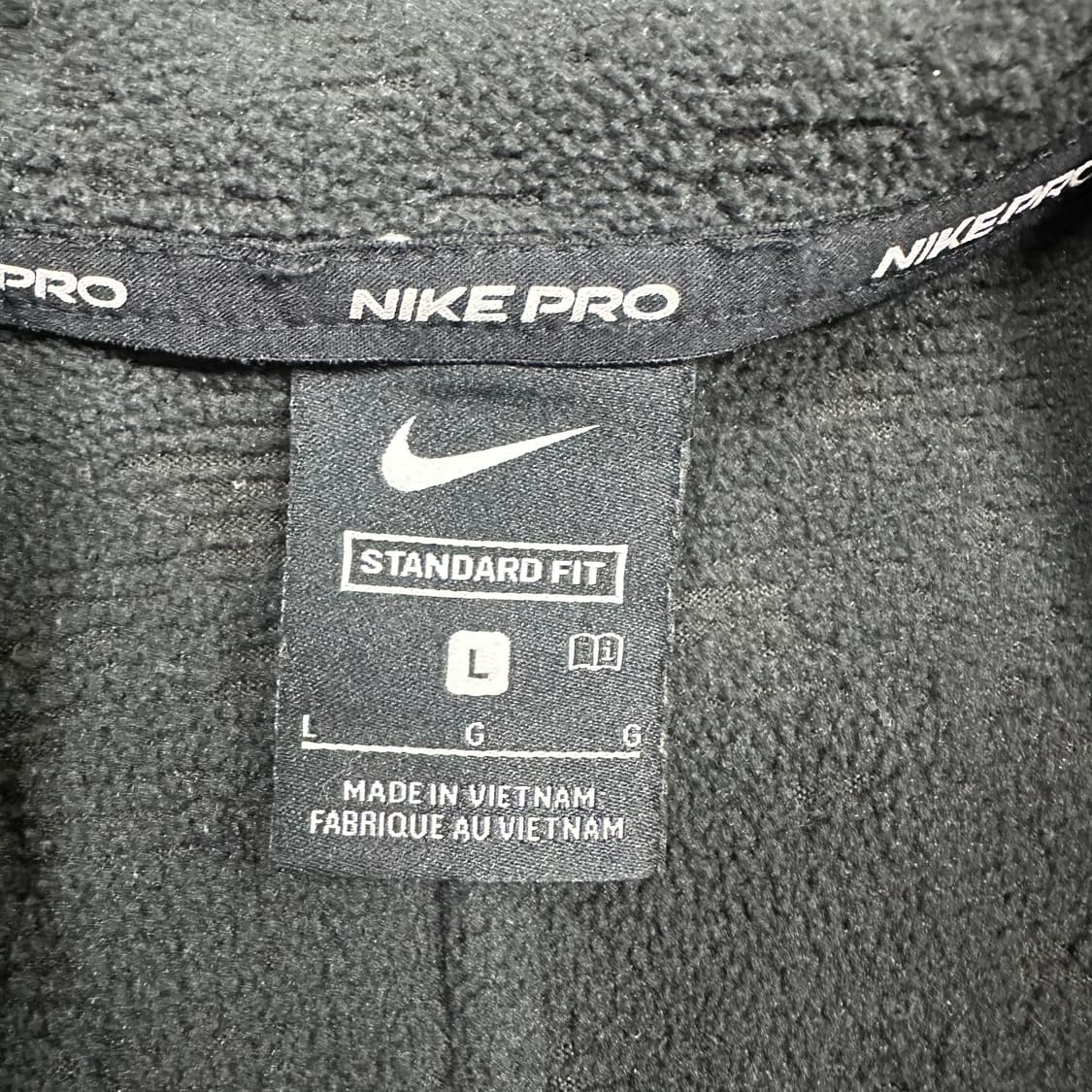 ✨ (바배) 나이키 프로 올블랙 트랙탑 플리스 후드 집업  상품이미지4