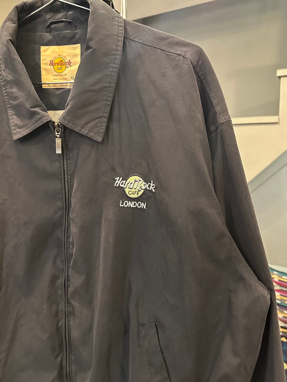 90’s Hard Rock Cafe London logo bomber 상품이미지6