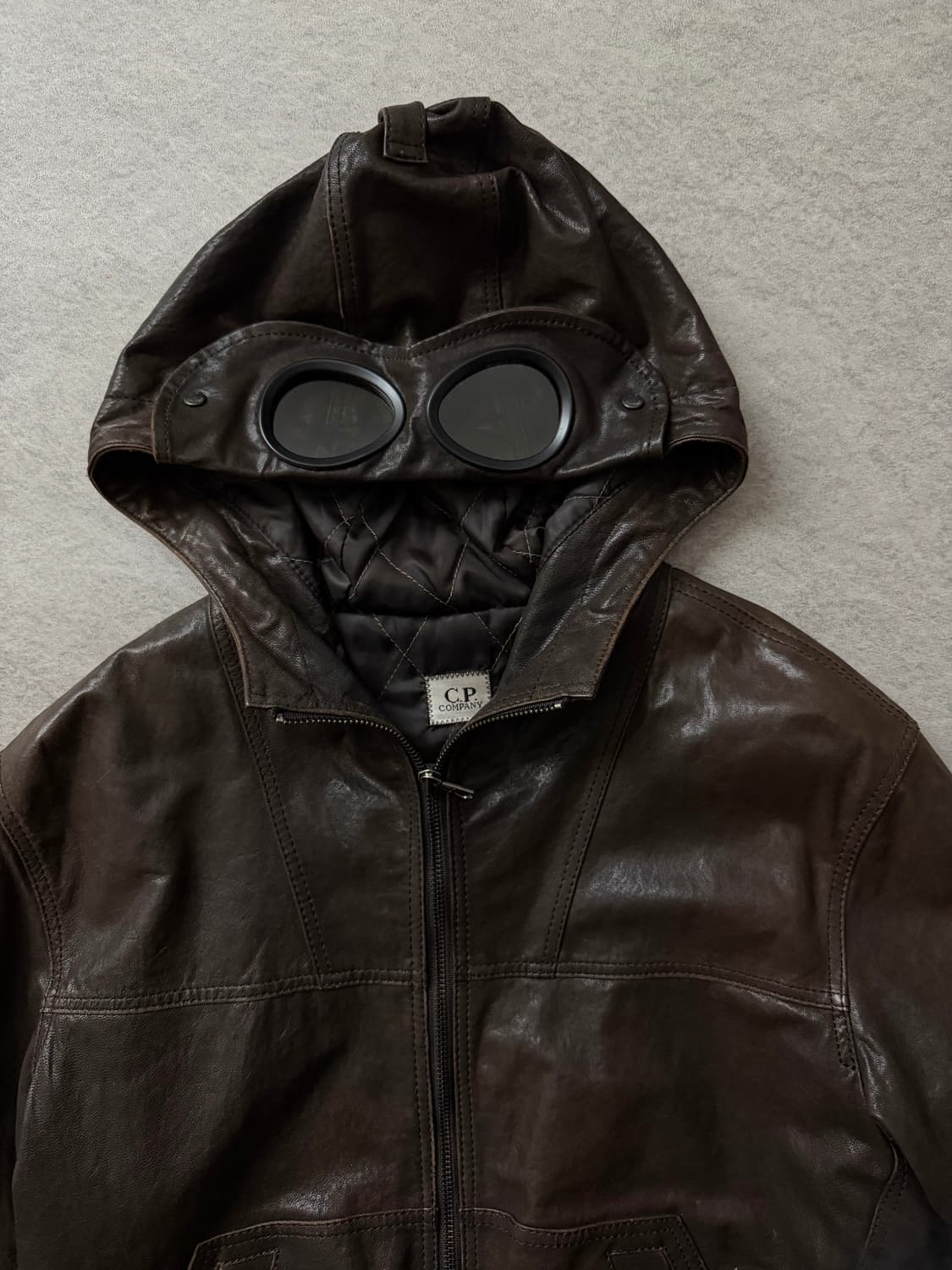 CP컴퍼니 고글 램스킨 레더자켓 상품이미지4