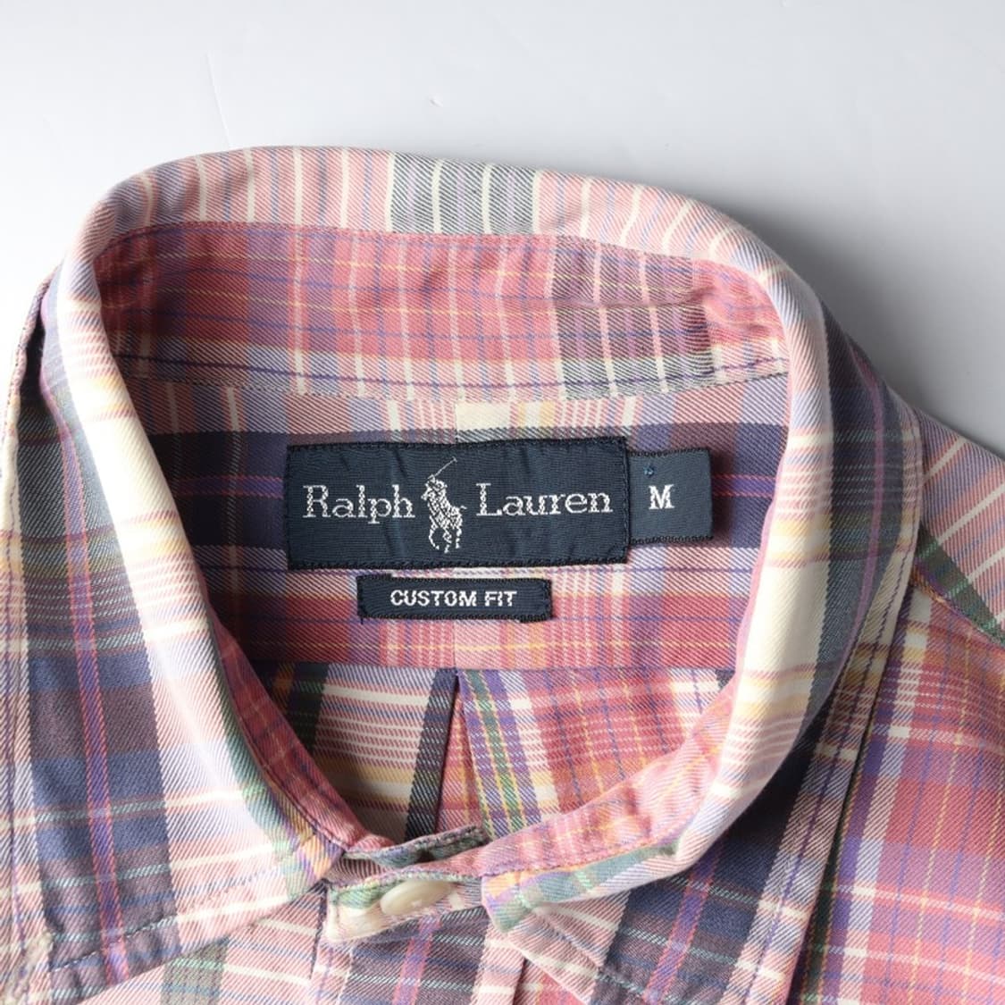 폴로 랄프로렌 멀티 체크 리폼 크롭 셔츠 M 상품이미지5
